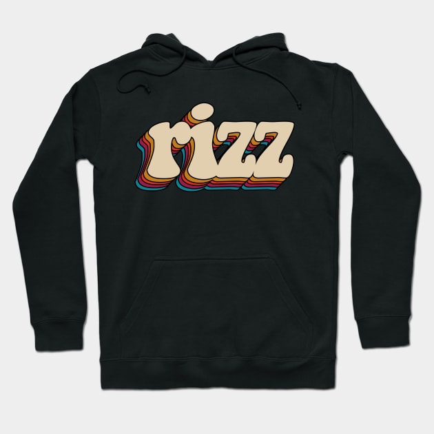 W Rizz Retro Vintage Hoodie by Daytone